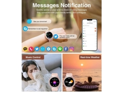 Smartwatches Para Mujeres Marcado Respuesta Smartwatch Casual 1 .32 Para Teléfonos Android Ios Con Más De 100 Modos Deportivos Yizhood