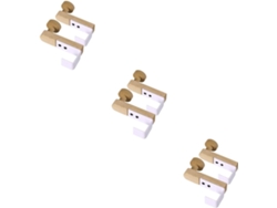 Juego de 3 toalleros de fácil instalación SFUSHOS (2 piezas x 3)