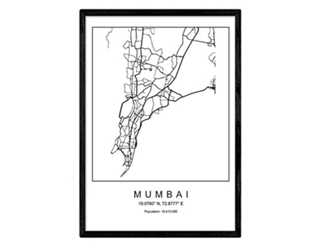 Lámina NACNIC Mapa Mumbai (A3)