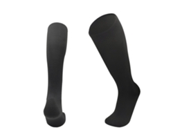 (preto) Meias De Futebol Compridas Para Meninos E Meninas, Meias Esportivas Respiráveis Acima Do Joelho, Feitas De Mistura De Poliéster E Algodão.