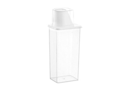Recipiente Hermético De Plástico Transparente Para Granos Y Cereales Con Vaso Medidor.