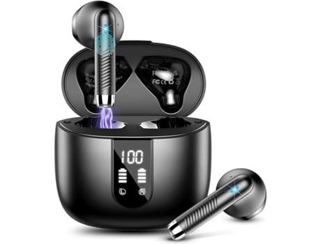 Auriculares inalámbricos, Auriculares Bluetooth 5.3 NUEVOS Auriculares inalámbricos con 4 micrófonos ENC, Auriculares Bluetooth 56H en el oído con ...