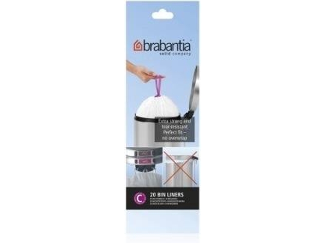Set de 20 Bolsas de Basura BRABANTIA 245343 (0,75 kg - 25 x 15 x cm)