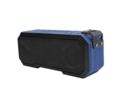 Altavoz Bluetooth inalámbrico Yunzii IPX7 resistente al agua con flash y luz, altavoz estéreo con graves, azul claro