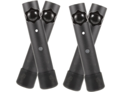 4 Extensiones De Patas De Mesa De Acero En Color Negro, Plegables Y Portátiles.