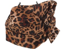 Diadema Ancha Elástica Nuobesty Con Estampado De Leopardo Amarillo, Diadema Anudada Transpirable Para Mujeres Y Niñas.