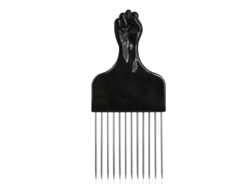 (estilo 5) 1 Paquete De Peine De Horquilla Africano De Acero Inoxidable Con Dientes Anchos Y Aguja De Metal.