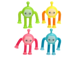 4 Juguetes Telescópicos De Vacío, Que Cambian De Forma, Con Luz Para Reducir El Estrés, Regalo Eggy Para Niños