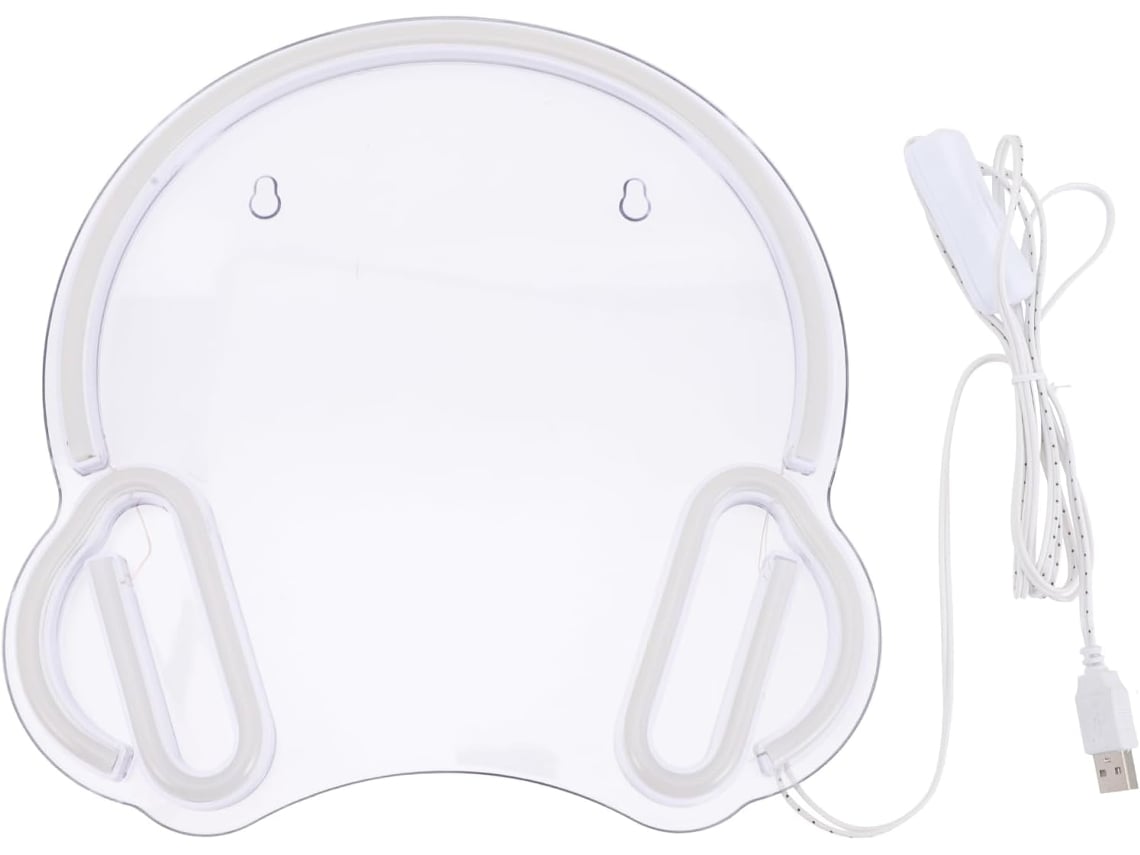 Lámpara colgante de neón LED alimentada por USB para la decoración del dormitorio y la sala de estar.