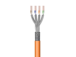 Bobina de Cable de Red EWENT Im1226 Cat7 S/Ftp Lszh 50M Naranja