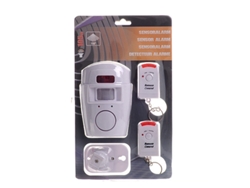 Alarma Móvil Inalámbrica, Con Sensor Infrarrojo De Control Remoto Dual 20 Db., Resistente, Uso Multifuncional, Viaje, Casa, Camping