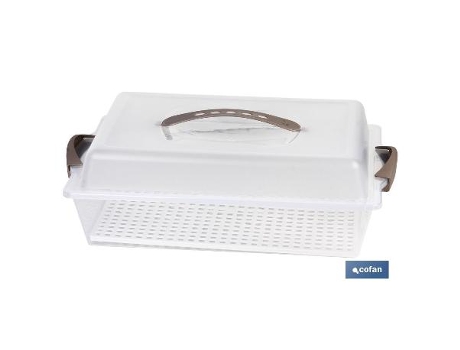 Tartera rectangular pavlova opaca asas colores 38x28x13cm caja 6 unid.