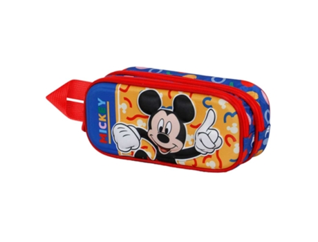 Mickey Mouse Oh Boy Estuche Portatodo 3D Doble, Rojo