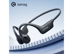 Auriculares de conducción ósea Sanag B21s Airfly con Bluetooth 5.4, estéreo HiFi, sonido envolvente, graves profundos, 360 grados, flexibles, baja latencia, deportivos, banda para el cuello