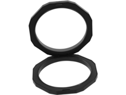 Juego de 3 vitrinas flotantes 3D para joyería y objetos de colección, 12,8 cm, color negro.
