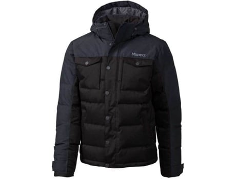 Fordham Jacket Chaqueta de plumas aislante 700 pulgadas abrigo para exteriores anorak resistente al agua viento hombre marmot negro esquí