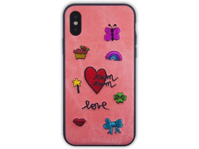 Funda iPhone X, XS SILVIA TOSI Embroidered Tumtum Multicolor