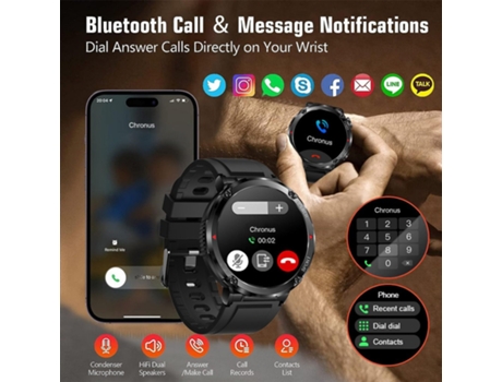 Smartwatch YIZHOOD Negro