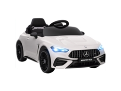 Coche eléctrico infantil Mercedes de 12 V con mando a distancia y luces LED blancas.