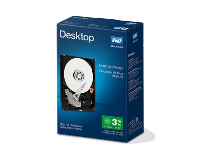 Disco HDD Interno WESTERN DIGITAL Everyday (3 TB - SATA - 7200 RPM)