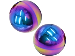 Bola De Jardín De Acero Inoxidable Con Acabado Espejo De 12 Cm, Juego De 2