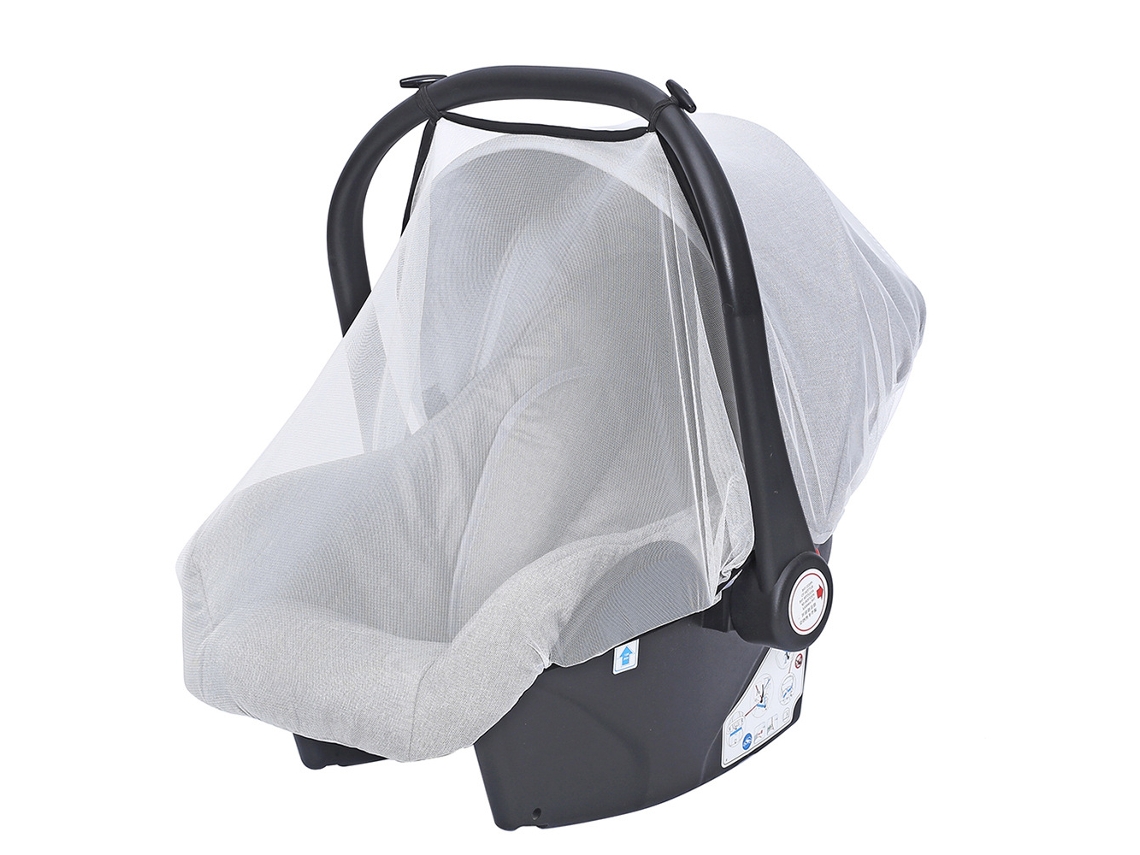 Funda para silla de coche Eifson Baby con mosquitera, universal y transpirable (blanca)