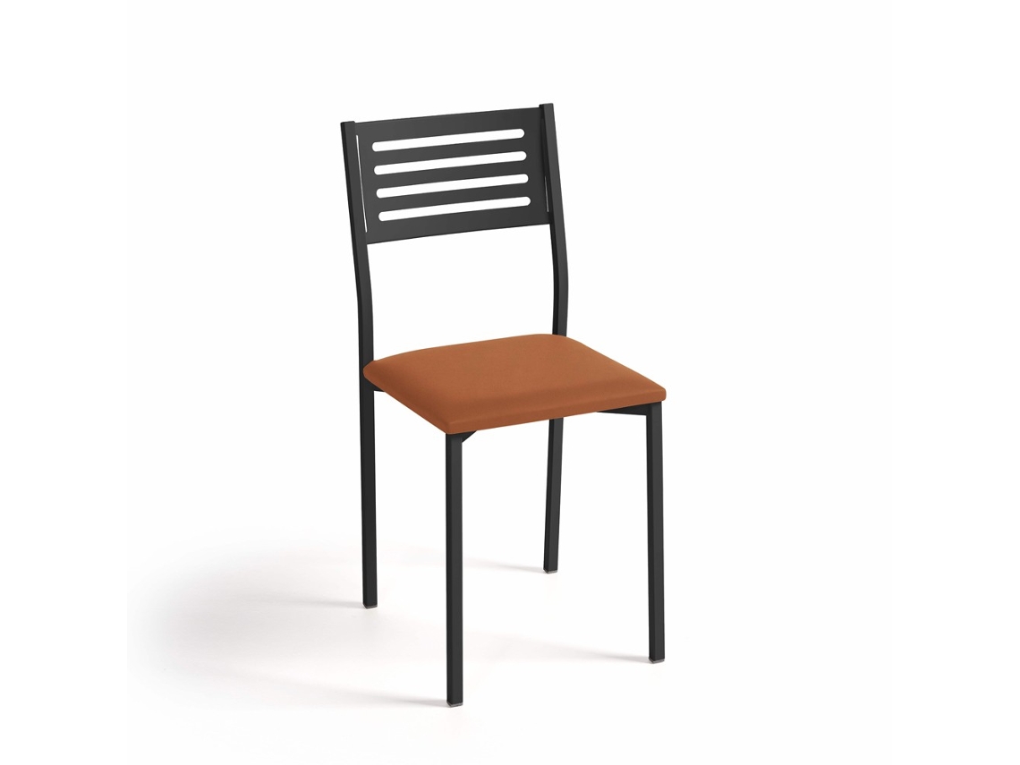 Cadeira de Cozinha Kati Preta 38x86x47cm Domus Terra FANMUEBLES