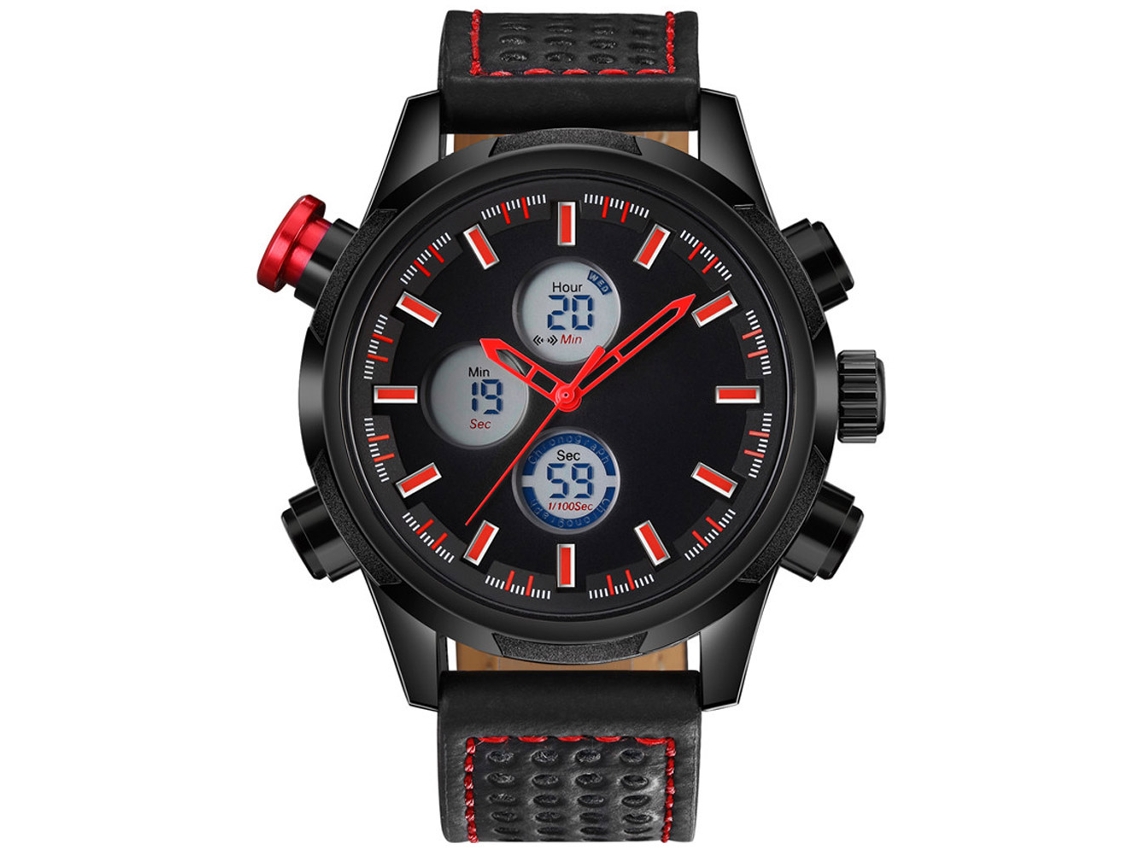 Reloj Deportivo Hombre Mini Focus Impermeable Moda Pulsera Rojo