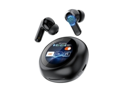 Auriculares Sem Fio Led Cheia Smart Touch Dágua Yizhood Tecido Bluetooth Negro