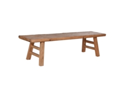 Mesa de centro de madera maciza de olmo de Alexandra House Living (167x41x42,5 cm)