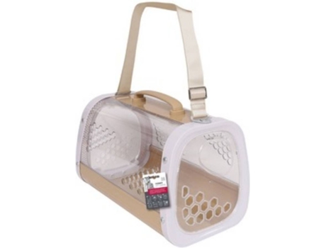 Transportín para Gatos M-PETS Honey (Marrón - 59.1x38.1x35.4 cm - Plástico - Porte Pequeño)