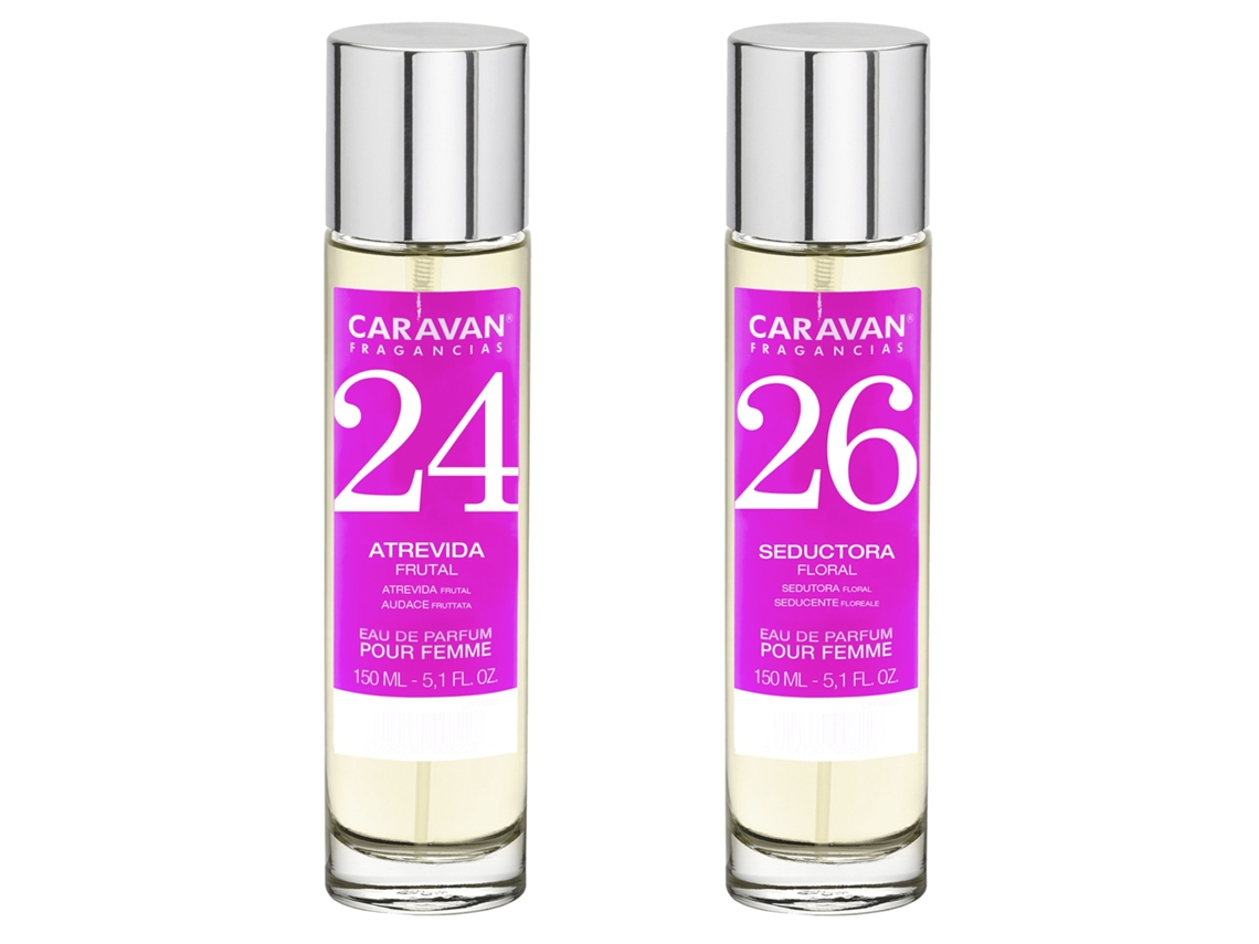 Set de 2 perfumes CARAVAN para mujer Nº26 y Nº 24
