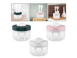 Humidificador de aire, luz ambiental, humidificador de mesa para dormitorios, viajes, SUNNY SPACES verde.
