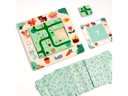 Juego de mesa de entrenamiento con rompecabezas de orientación de Madeira, rompecabezas de laberinto MDUG