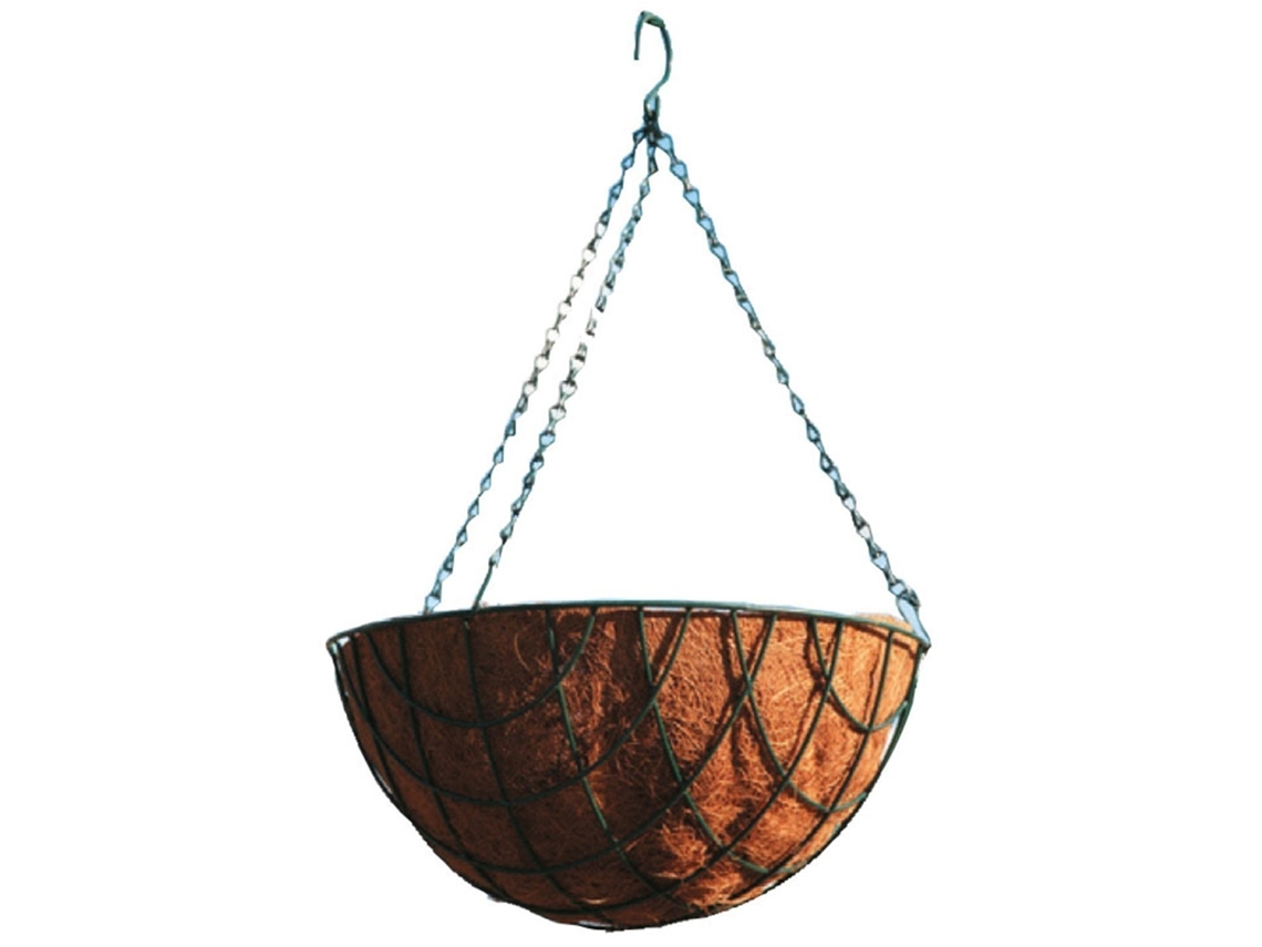 Macetero De Coco Colgante 35 Cm. (diámetro)