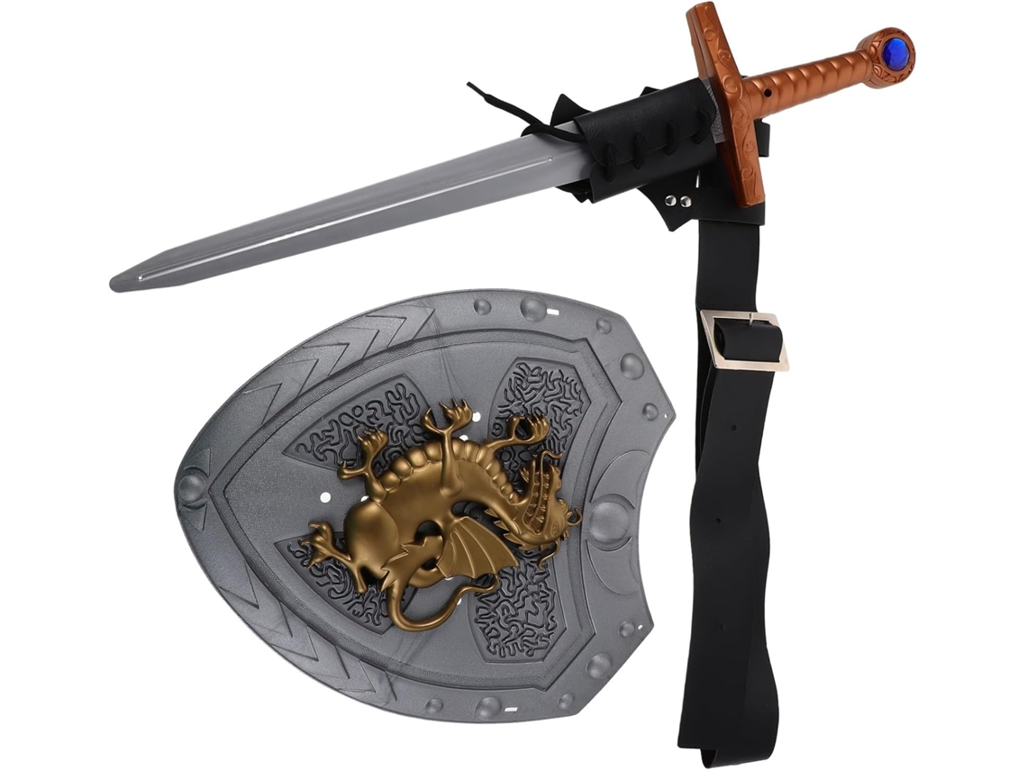 Accesorios De Vestuario Medieval Para Hombre, Incluyendo Escudo Y Cinturón Nórdicos.