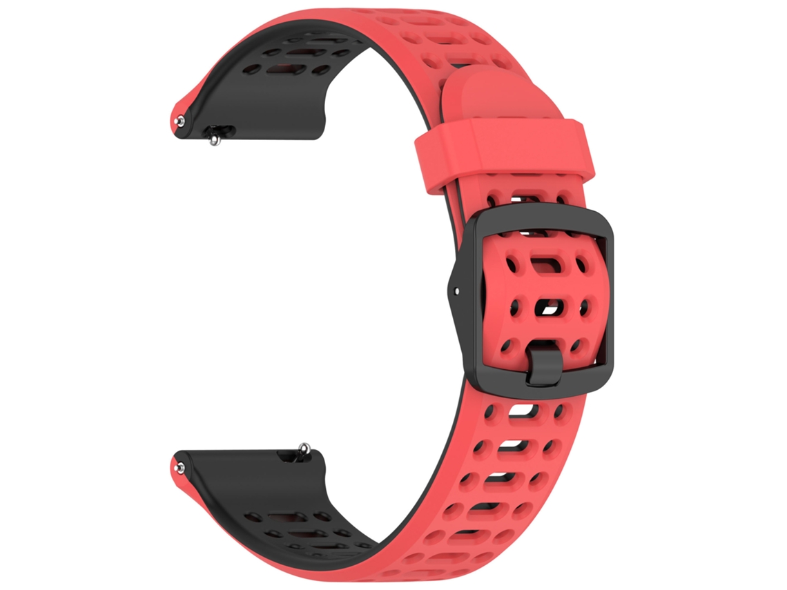 Correa para Coros Apex Pro/2 Pro de 22 mm de silicona bicolor Digitallab (rojo y negro)