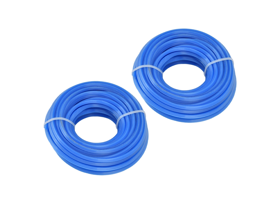 2 piezas de cuerda de nailon azul de 4 mm para cortacésped, 10 m, accesorios para cortacésped Husqvarna