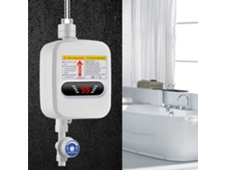 Mini calentador de agua sin tanque de acero inoxidable 304, calentamiento instantáneo, ahorro de energía para ducha, baño y cocina.