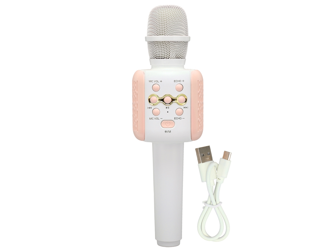 Micrófono Inalámbrico Bluetooth Para Karaoke Portátil Compacto Para Coches, Fiestas, Ordenadores, Teléfonos Inteligentes