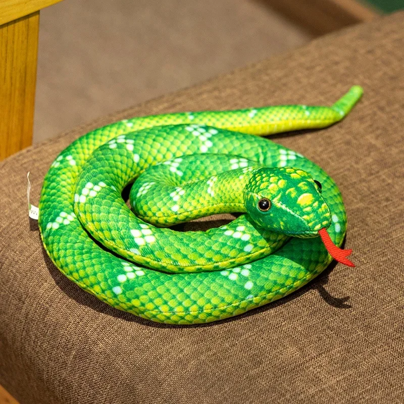 (verde, 80 Cm) Brinquedo De Pelúcia De Cobra Simulada Para Crianças - Adereço Para Pegadinhas