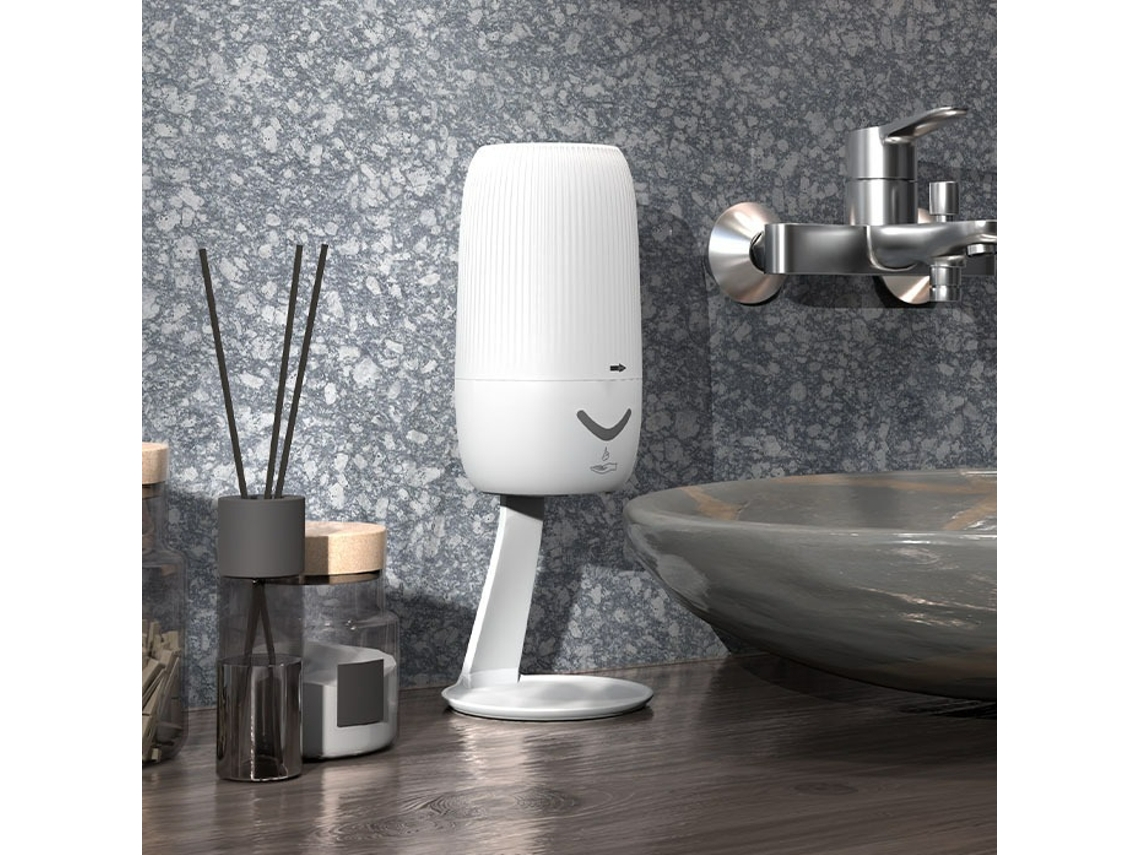 Dispensador Automático De Jabón Con Sensor, 400 Ml, Recargable Por Usb, Desinfectante De Manos Automático (blanco)