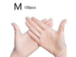 Guantes desechables de PVC de alta elasticidad Baok-100 para limpieza doméstica, tatuajes y cosméticos.