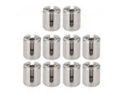 10 abrazaderas cruzadas de acero inoxidable 316 para accesorios de pared con cableado de 3 mm