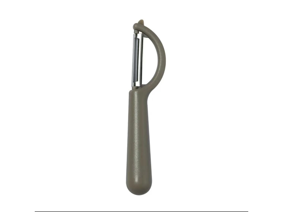 Pelador De Verduras, Gris, Con Hoja Acero Inoxidable Ultraafilada, Diseño Ergonómico Y Fácil Limpiar, Para Uso Doméstico En La Cocina.