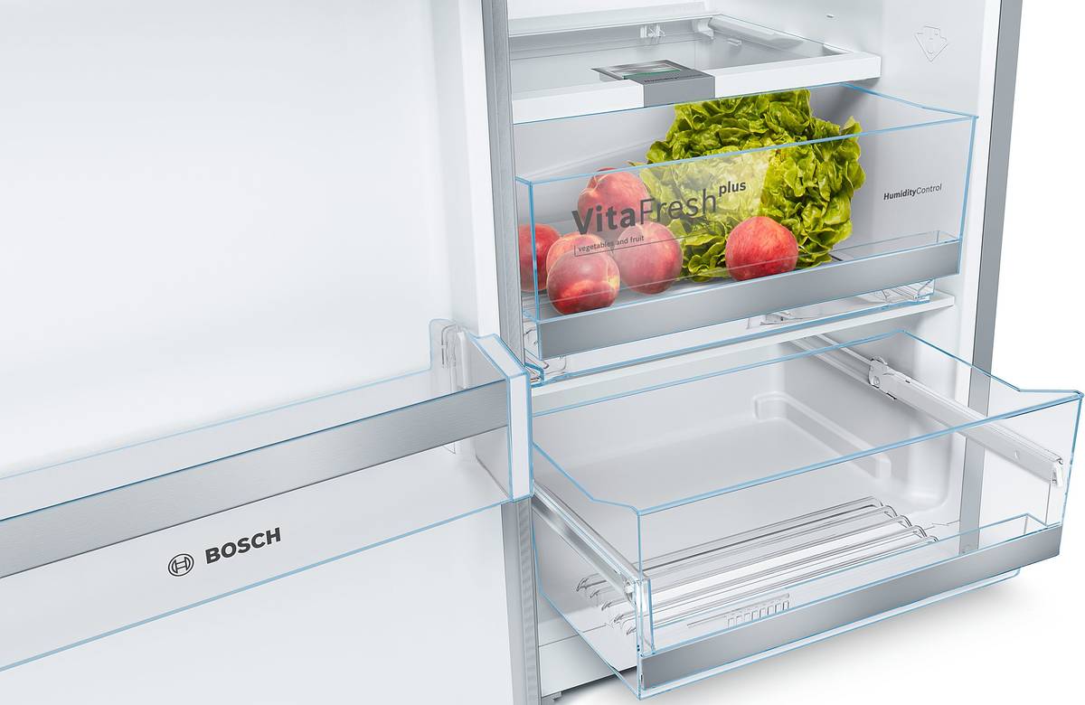 Frigorífico 1 puerta BOSCH KSV36AIDP (Circulación dinámica - 186 cm - 346 L - Inox)