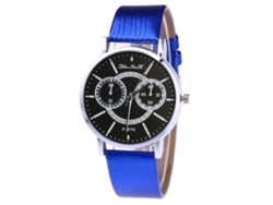 Reloj De Pulsera Para Parejas Zhoulianfa Con Correa De Pu, Pantalla Analógica Y Movimiento De Cuarzo (azul)