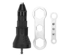 Adaptador Para Taladro Remachador Eléctrico Inalámbrico Para Herramientas De Carpintería (negro)