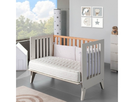 NALUI Colchón Cuna 70X140X12Cm Baby One + Protector De Colchón