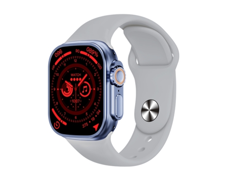 Smartwatch WS-E9 Ultra 2.2 '' Correa de silicona impermeable IP67, soporte de frecuencia cardíaca / NFC (plata)